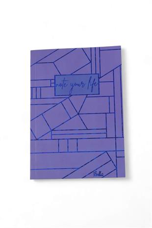 13x20cm Lolla  Mor  Renkli Çizgili 128 Sayfa Yumuşak Defter