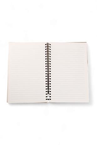 13x21cm Kraft Spiralli Mood  160 Sayfa Çizgili Kalın Kapak Defter