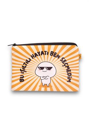 14x20cm Bu Işıltılı Hayatı Deri Cüzdan