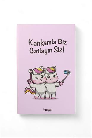 14x21cm Çizgili Sert Kapak Kankamla  Biz 160 Sayfa Dikişli Defter