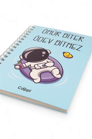 14x21cm Mesajlı Sert Kapak 160 Sayfa Kareli Defter
