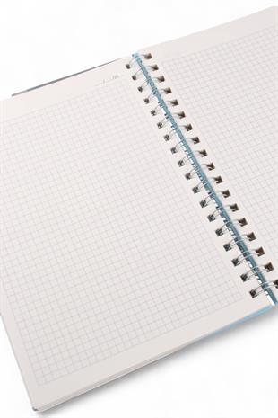14x21cm Mesajlı Sert Kapak 160 Sayfa Kareli Defter
