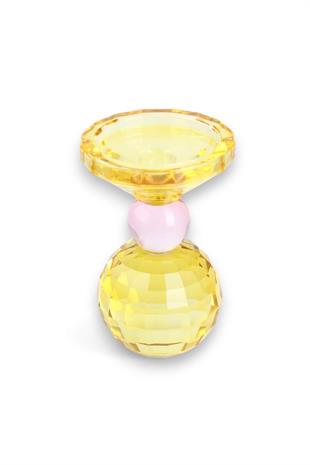 15cm Kristal Top Mumluk Sarı Pembe