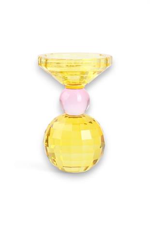 15cm Kristal Top Mumluk Sarı Pembe