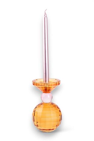 17cm Kristal Top Mumluk Turuncu Pembe
