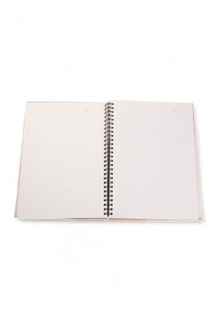 17x24cm Spiralli Çizgili Mesajlı Sert Kapak 160 Sayfa Defter No:2
