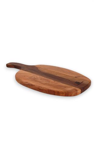 38 cm Ceviz Saplı Zeytin Ağacı Sunum Tahtası Parçalı