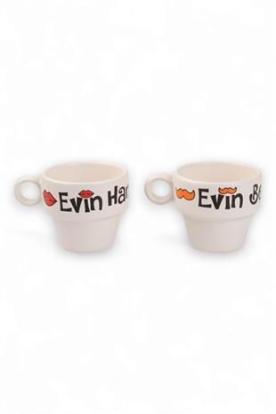2Li Evin Hanımı Evin Beyi Espresso Fincanı