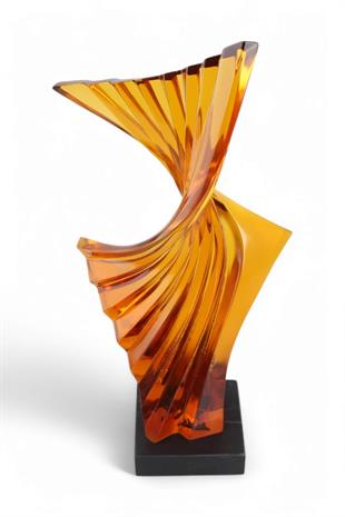 50cm Amber Reçine Soyut Heykel Odine