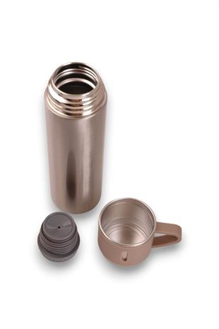 Gümüş Bardaklı Termos Matara Seti 500ml