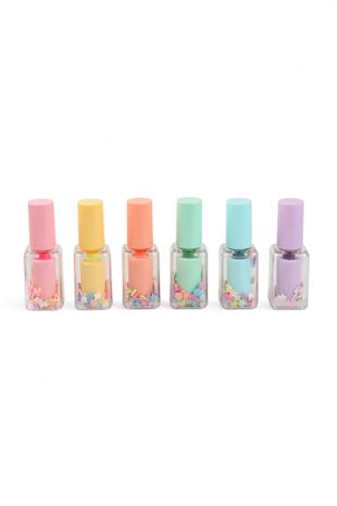 6lı Pastel Oje Fosforlu Kalem