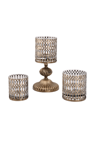 7 cm Antik Eskitme Bardak Mumluk