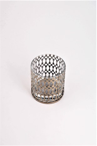8 cm Antik Eskitme Bardak Mumluk
