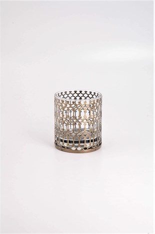 8 cm Antik Eskitme Bardak Mumluk
