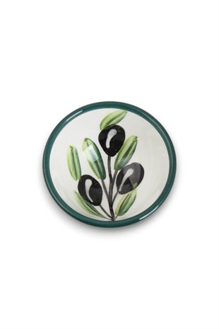 8cm Zeytin Desenli Kase