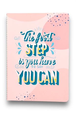 A5 Mottolu Terzi Dikişli İnce Defter No.1