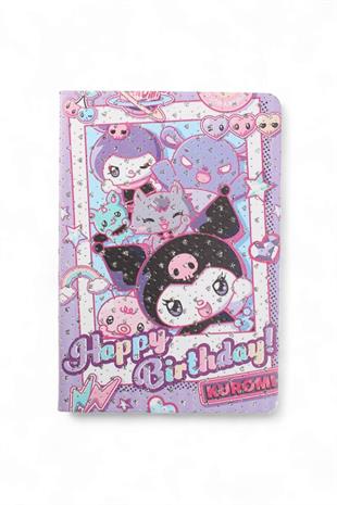 A5 Nokta Simli  Kuromi Defter