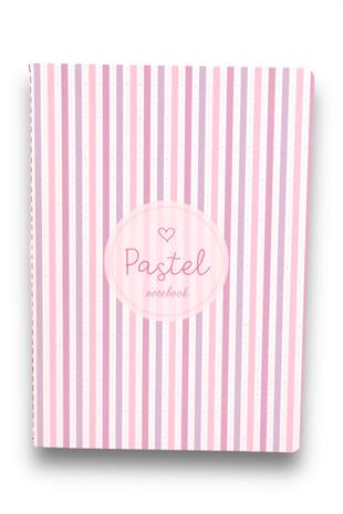 A5 Pastel Renkli Terzi Dikişli İnce Defter No.5