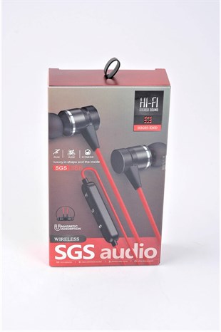 Beyaz HiFi Boyuna Asılan Mıknatıslı Bluetooth Kulaklık SGS 888