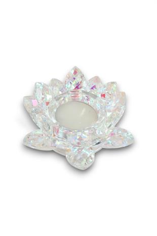 Büyük Janjanlı Kristal Lotus Mumluk