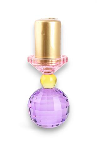 17cm Kristal Top Mumluk Mor Pembe