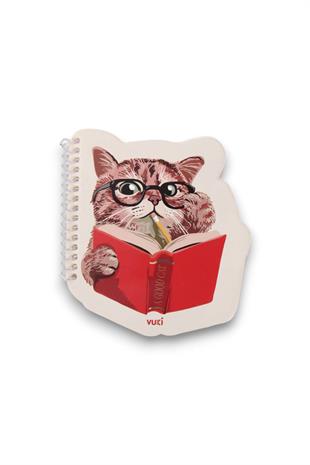 Cat Şekilli Spiralli Not Defteri No:2