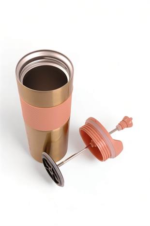 Gold French Press Termos Bardak 500ml