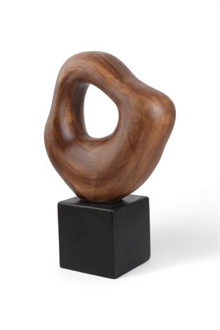 Holly Stone Ahşap Renk Seramik Dekor