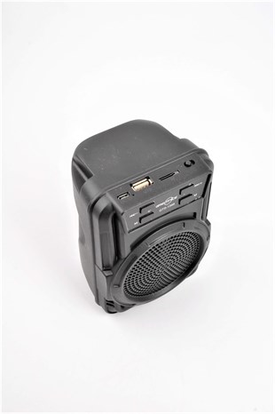 Işıklı Küçük Siyah Bluetooth Hoparlör