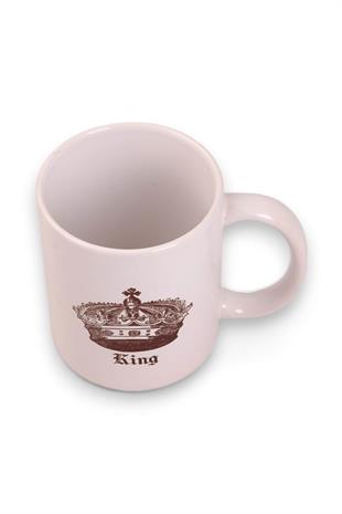 King Taç Kupa Seti Siyah Beyaz