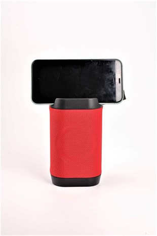 Kırmızı Telefon Standlı Bluetooth Hoparlör