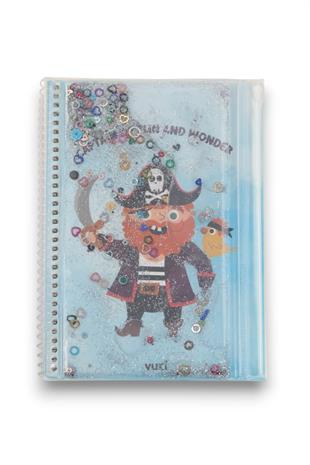 Korsan Desenli Sulu Kalemlikli A5 Defter