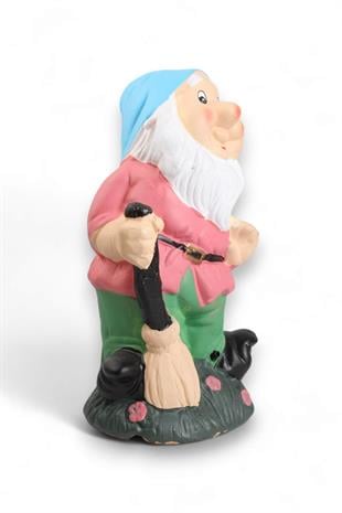 Süpürgeli Islık Çalan Cüce Dekor 25cm