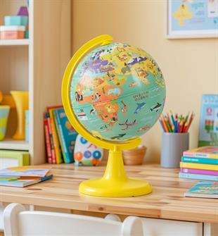My Wild World Globe + Puzzle (15 cm Globe-100 Pcs Puzzle)