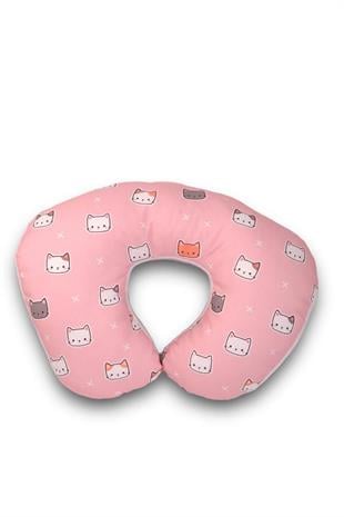 Pembe Kedili Boyun Yastığı
