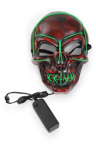 Piili Işıklı Kuru Kafa Maske