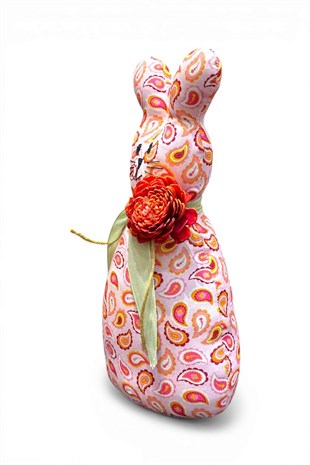 Poplin Pembe Tavşan Kapı Stopper