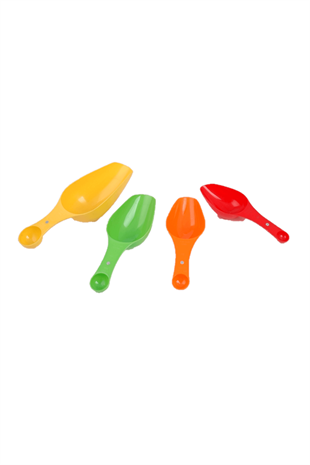 Renkli Plastik Ölçü Kaşığı Seti