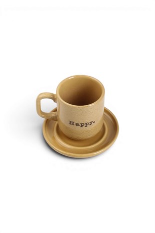 Retro  Happy Türk Kahvesi Fincanı