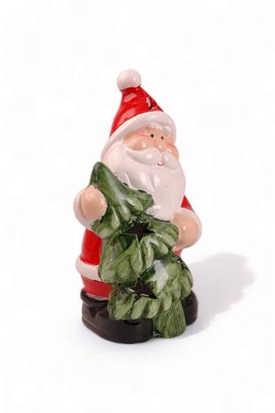 Seramik Çamağaçlı İçten Işıklı Noel Baba Biblo 23016
