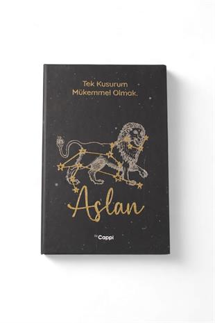Simli Aslan Burcu Çizgili Defter