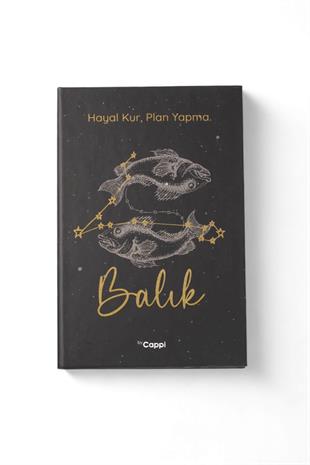 Simli Balık Burcu Çizgili Defter