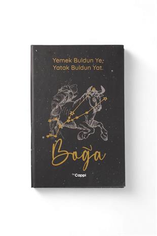 Simli Boğa Burcu Çizgili Defter