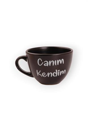 Siyah Canım Kendim Çay Fincanı