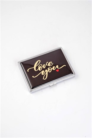 Siyah Sigara Tabakası Love You Yazılı