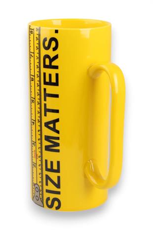 20cm Size Matters Sarı Dev Kupa