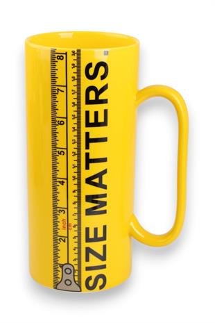 20cm Size Matters Sarı Dev Kupa
