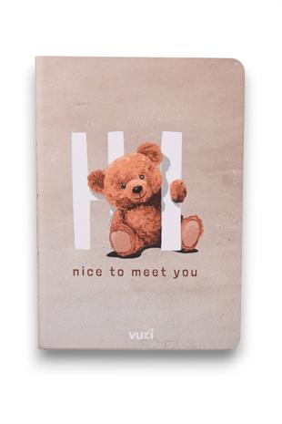 Teddy Bear A5 Sert Kapaklı  Not Defteri