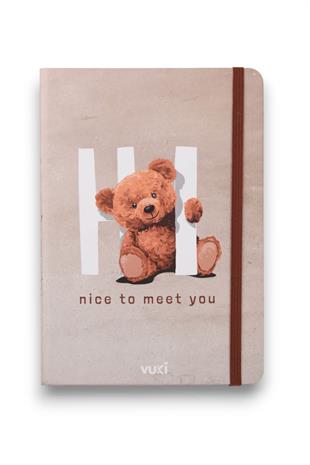 Teddy Bear A5 Sert Kapaklı  Not Defteri
