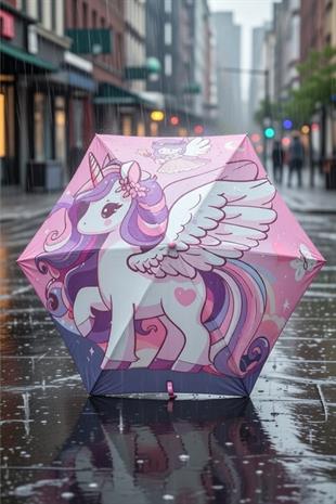 Unicorn Çocuk Baston Şemsiye